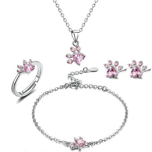 Adorable Cat, Bear & Dog Paw Rings: Women’s Jewelry Collection