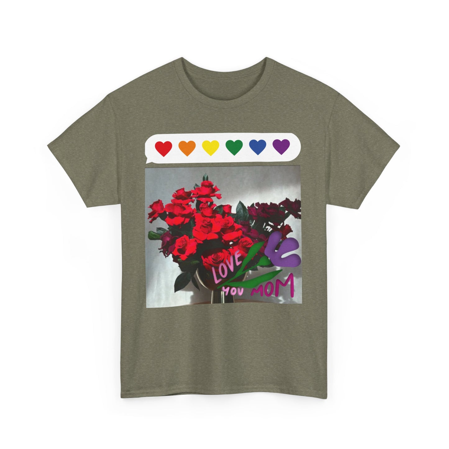 Heartfelt Love Unisex Heavy Cotton Tee for Mom