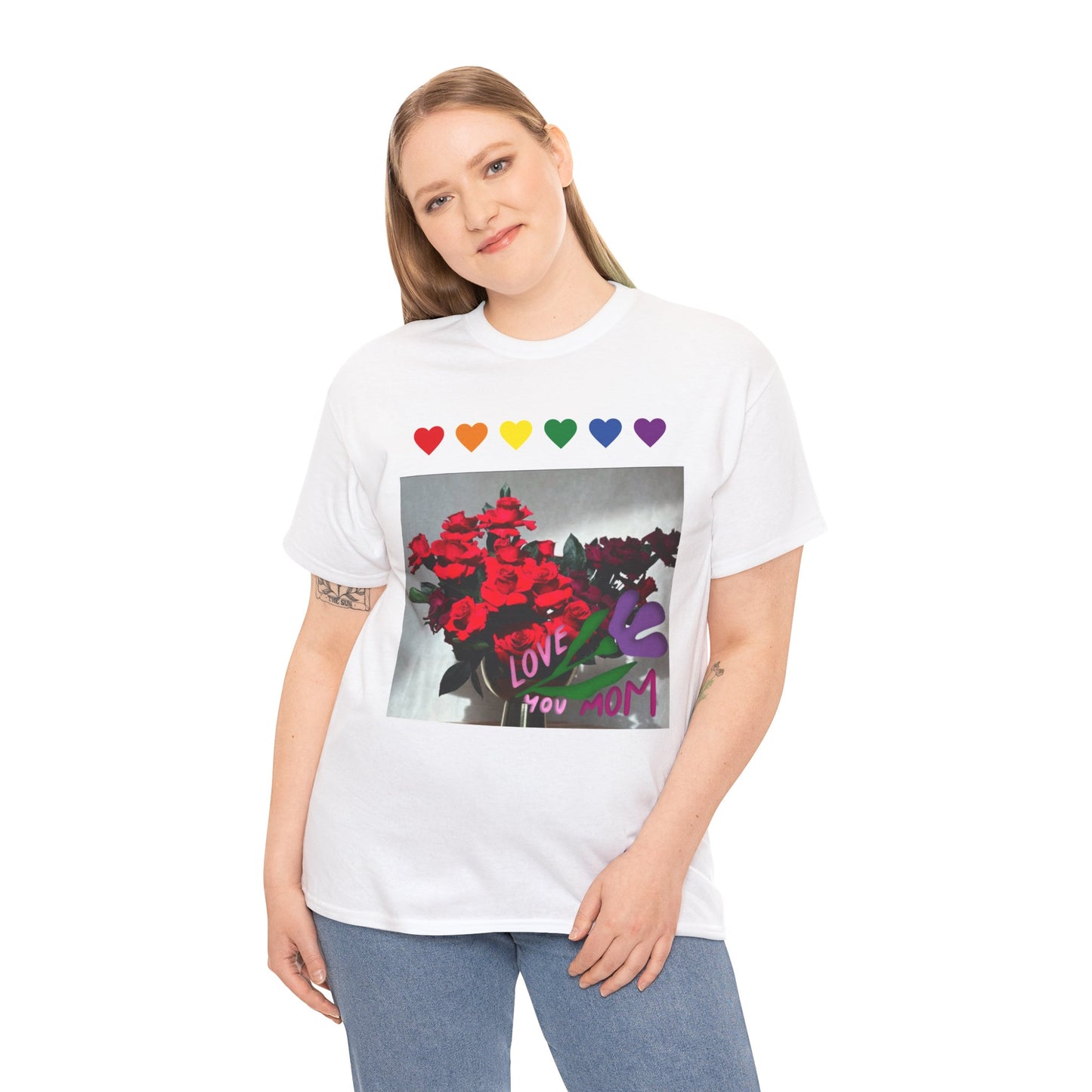 Heartfelt Love Unisex Heavy Cotton Tee for Mom