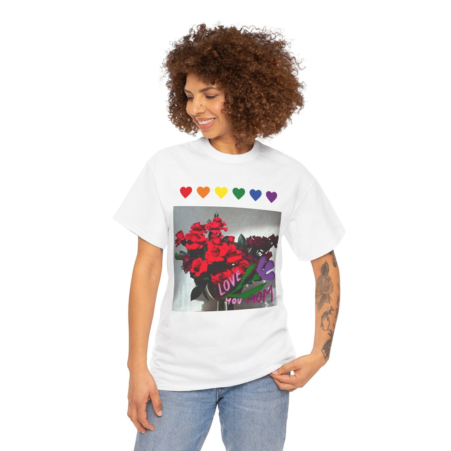 Heartfelt Love Unisex Heavy Cotton Tee for Mom
