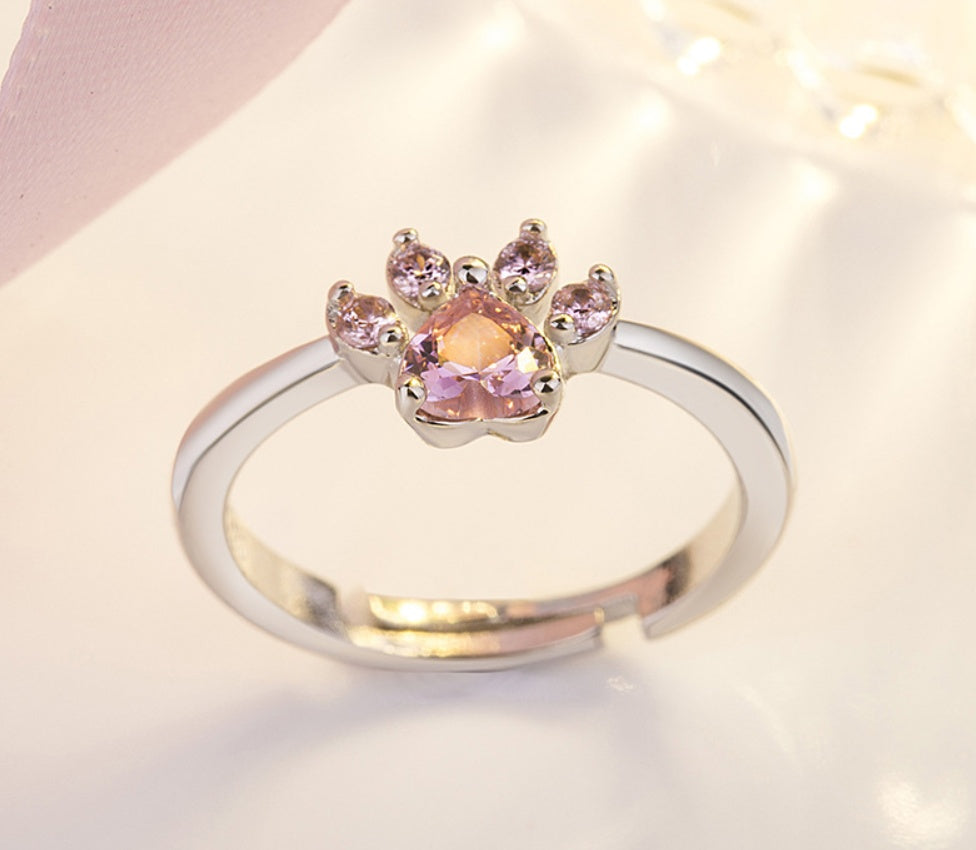 Adorable Cat, Bear & Dog Paw Rings: Women’s Jewelry Collection