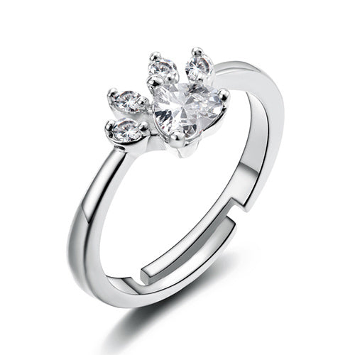 Adorable Cat, Bear & Dog Paw Rings: Women’s Jewelry Collection