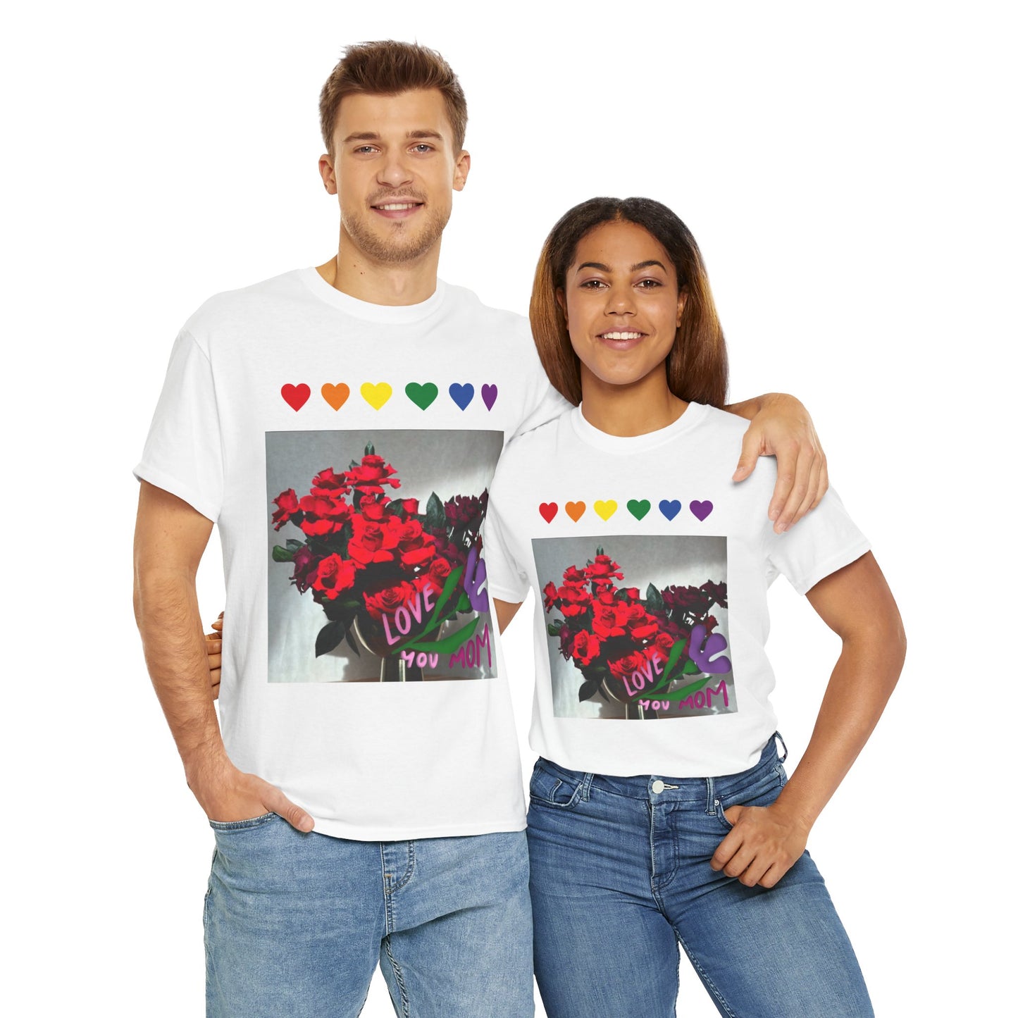 Heartfelt Love Unisex Heavy Cotton Tee for Mom