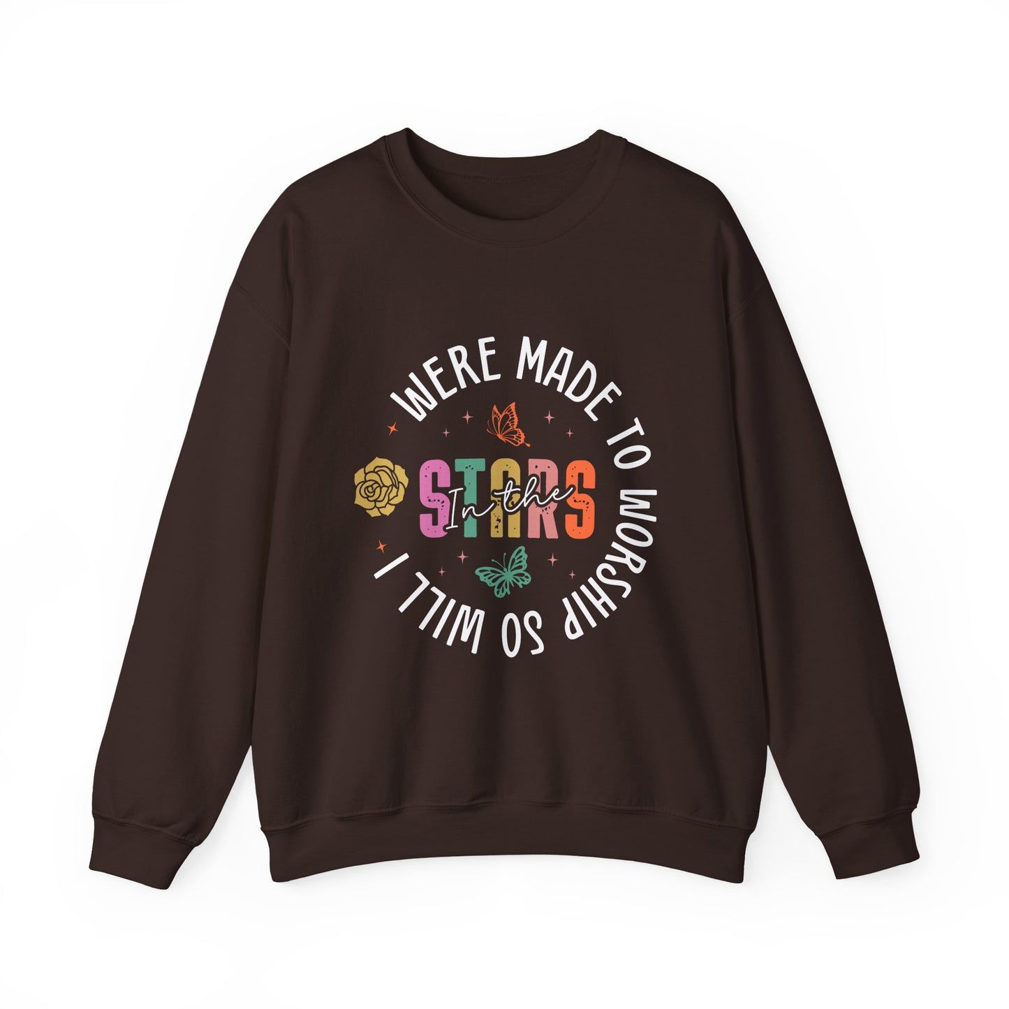 Whimsical Stars Crewneck Sweatshirt, Cozy Pullover, Casual Style, Trendy Gift, Relaxed Fit, Cute Aesthetic