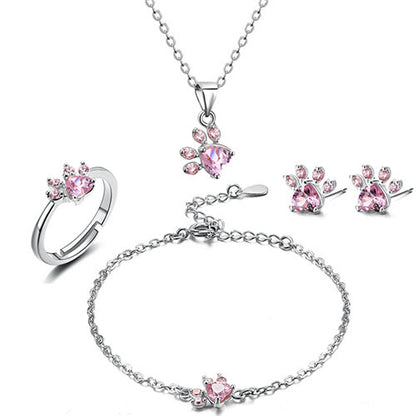 Adorable Cat, Bear & Dog Paw Rings: Women’s Jewelry Collection
