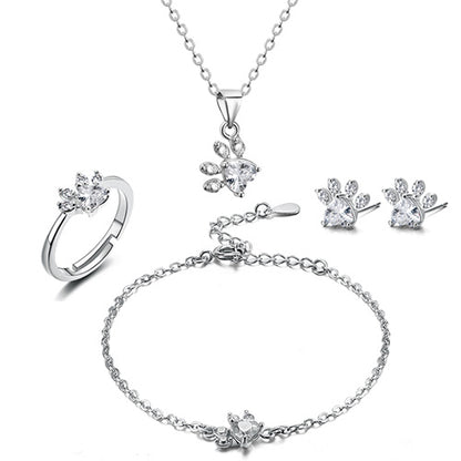 Adorable Cat, Bear & Dog Paw Rings: Women’s Jewelry Collection