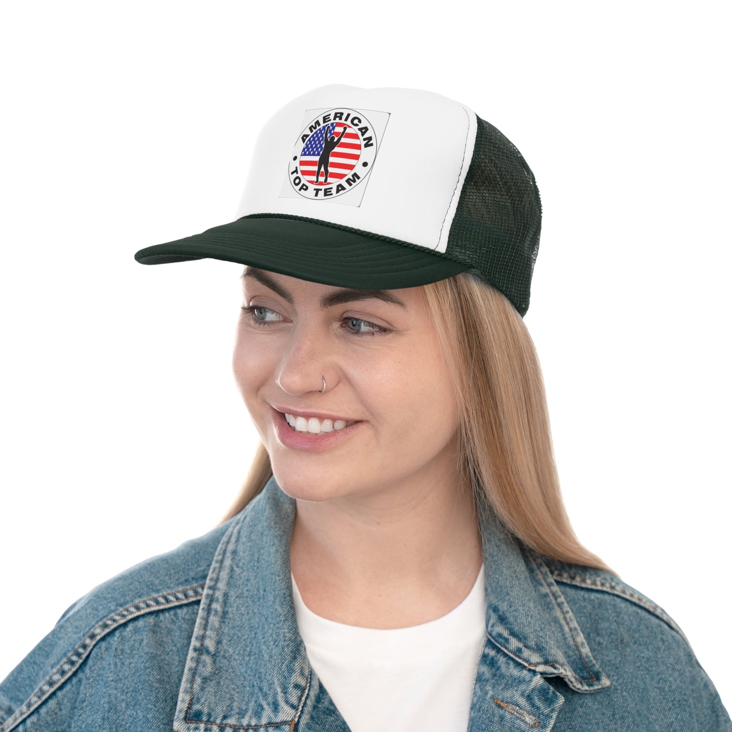 American Top Team Trucker Cap - Red White Blue Athletic Hat
