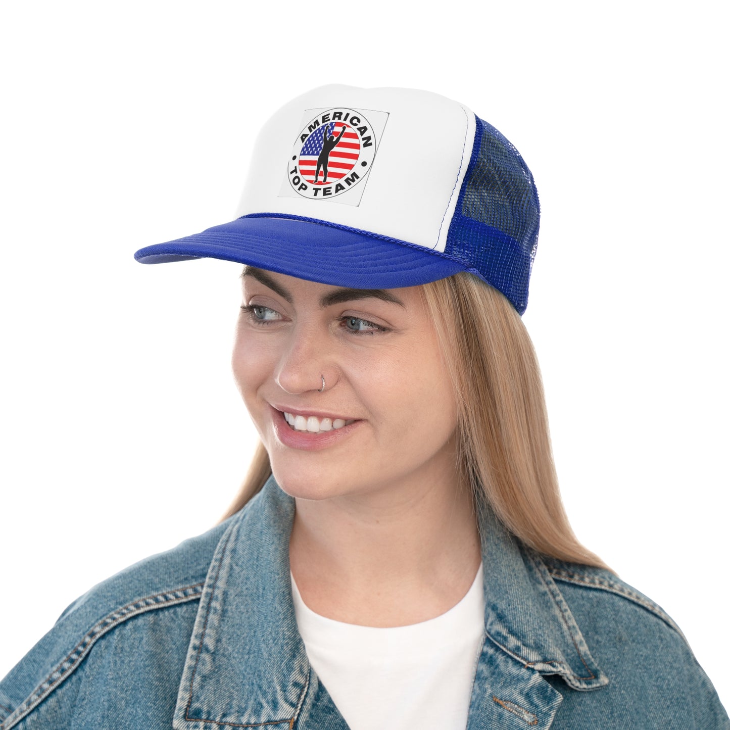 American Top Team Trucker Cap - Red White Blue Athletic Hat