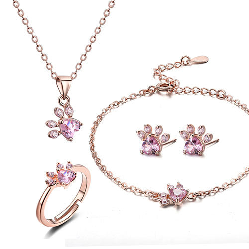 Adorable Cat, Bear & Dog Paw Rings: Women’s Jewelry Collection